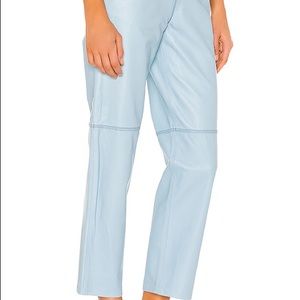 Song Of Style Bruni Blue Leather Pants 